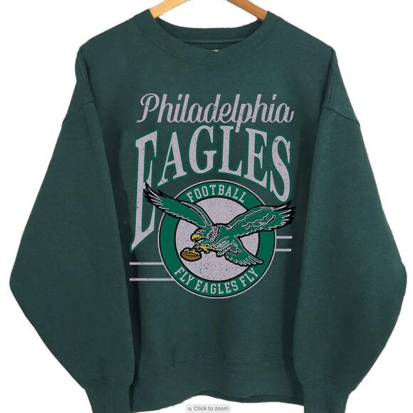 Philadelphia Eagles Football Sweatshirt, Philadelphia Eagles Shirt Sweatshirt - Picture 1 of 2